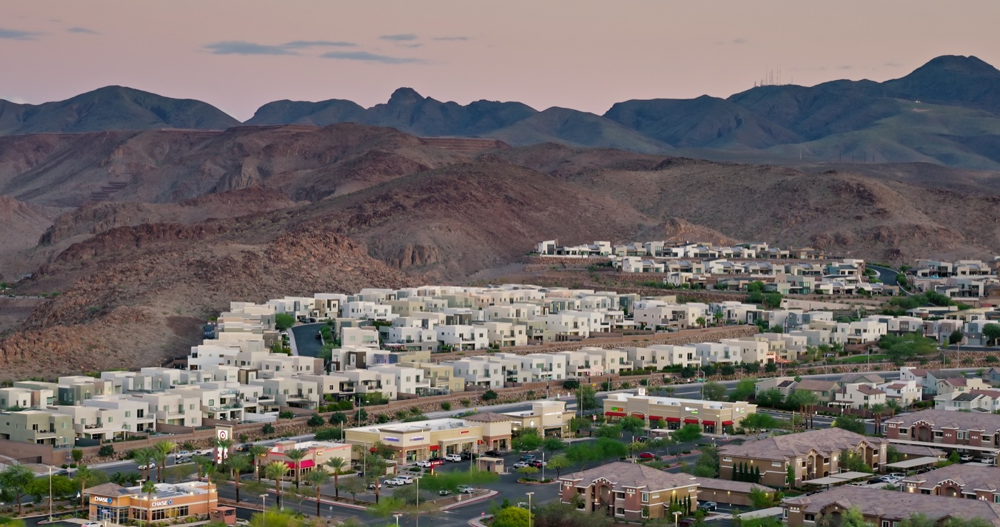 Hillside homes in Henderson